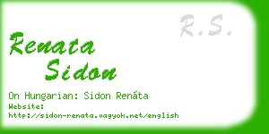 renata sidon business card